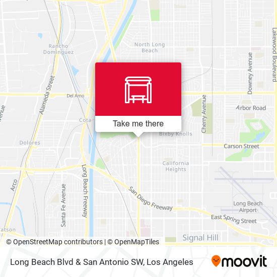 Long Beach Blvd & San Antonio SW map