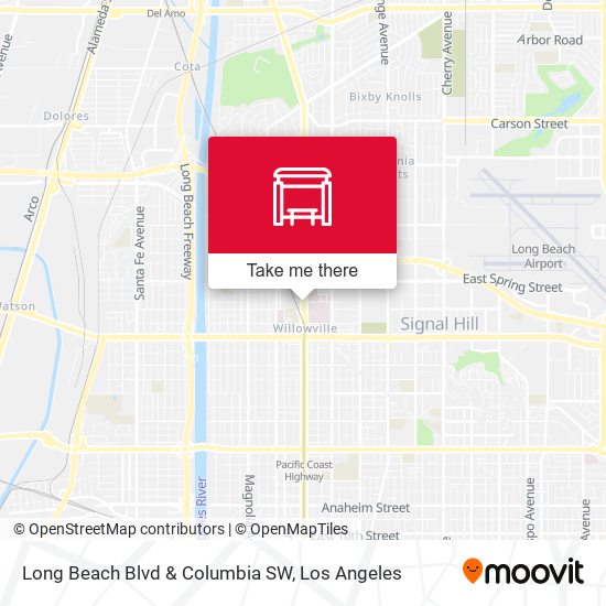 Long Beach Blvd & Columbia SW map