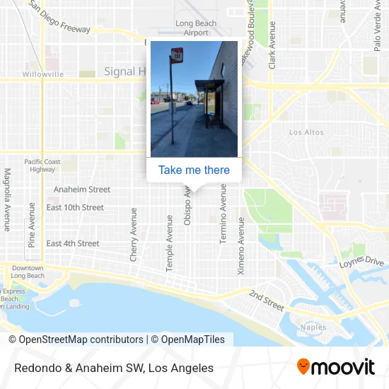 Mapa de Redondo & Anaheim SW