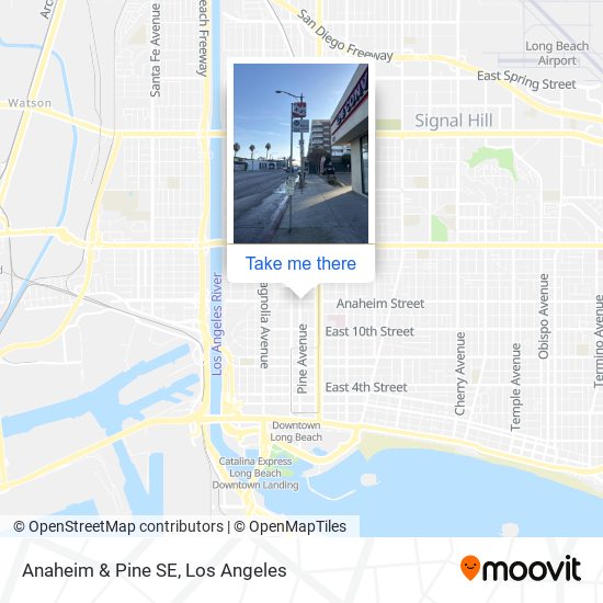 Mapa de Anaheim & Pine SE