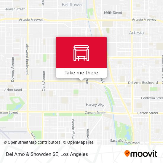 Del Amo & Snowden SE map