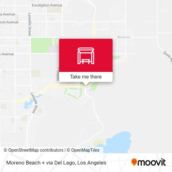 Moreno Beach + via Del Lago map