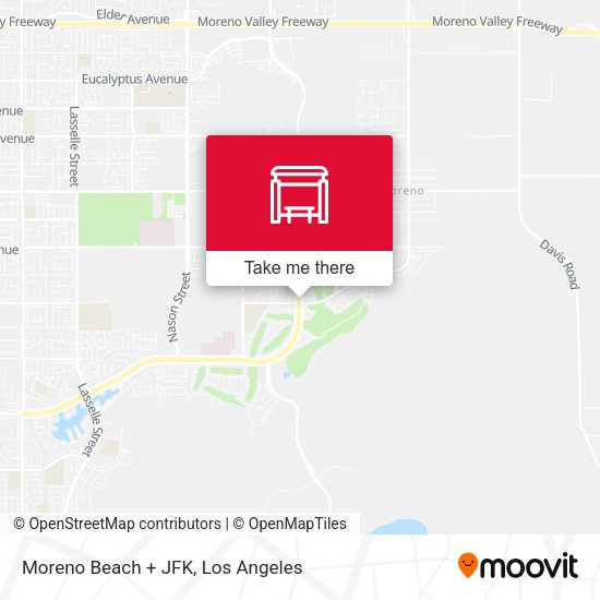 Moreno Beach + JFK map
