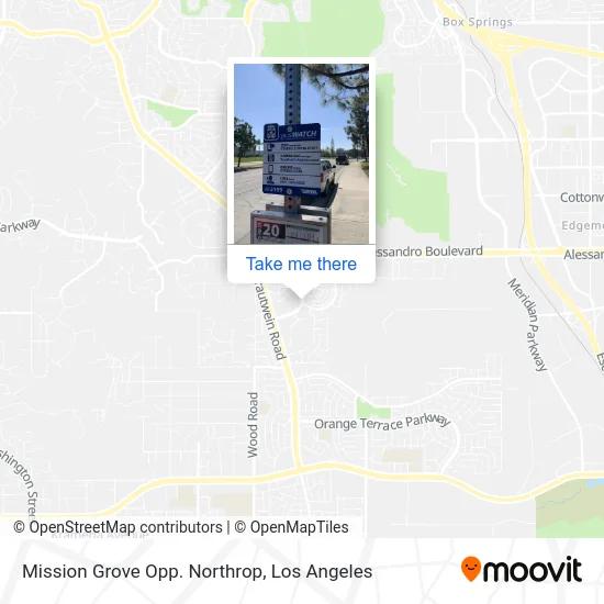 Mission Grove Opp. Northrop map