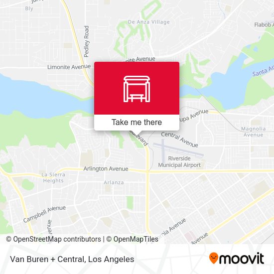 Van Buren + Central map