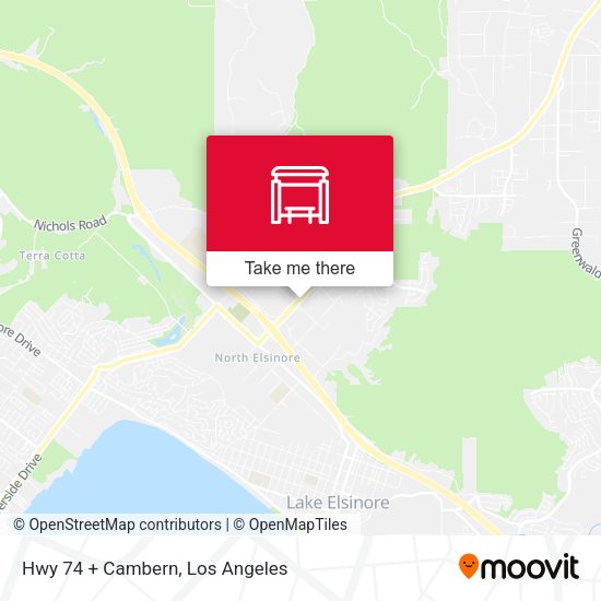 Hwy 74 + Cambern map