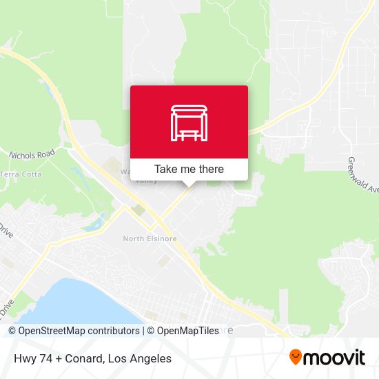 Mapa de Hwy 74 + Conard