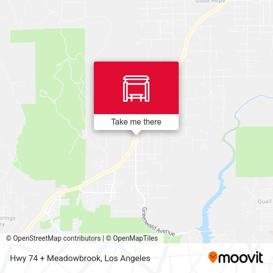 Hwy 74 + Meadowbrook map