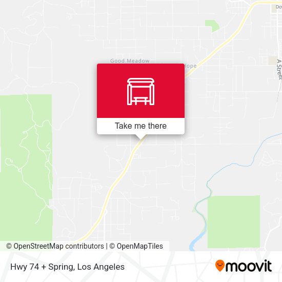 Hwy 74 + Spring map