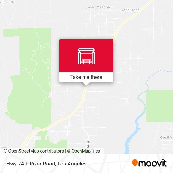 Mapa de Hwy 74 + River Road