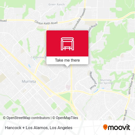 Hancock + Los Alamos map
