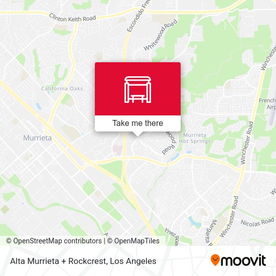 Mapa de Alta Murrieta + Rockcrest