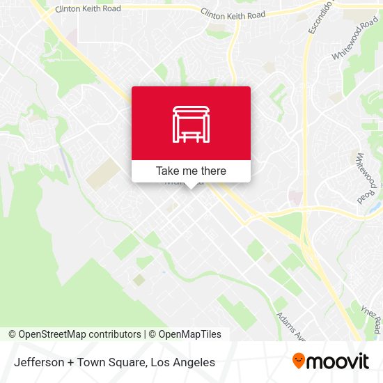 Jefferson + Town Square map