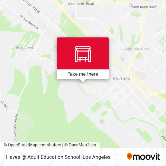 Hayes @ Adult Education School map