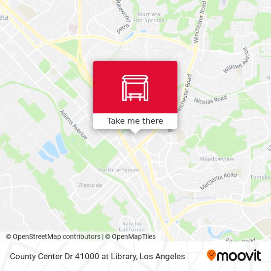 Mapa de County Center Dr 41000 at Library