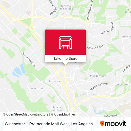 Mapa de Winchester + Promenade Mall West