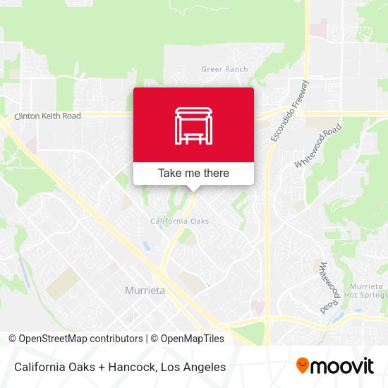 California Oaks + Hancock map