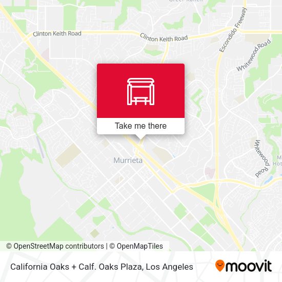 Mapa de California Oaks + Calf. Oaks Plaza