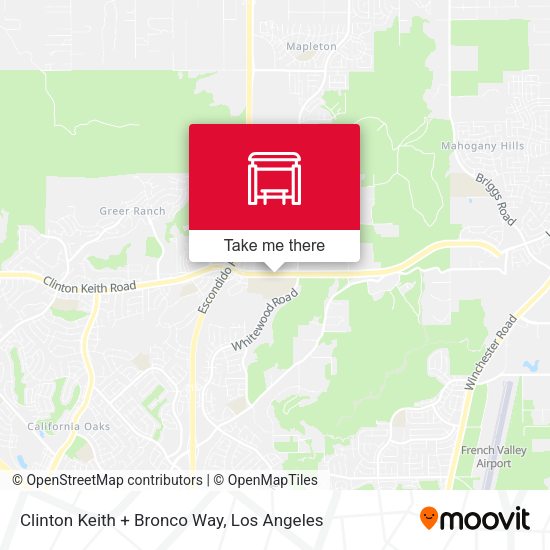 Mapa de Clinton Keith + Bronco Way