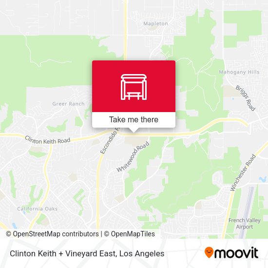 Mapa de Clinton Keith + Vineyard East