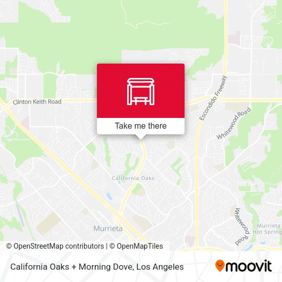 Mapa de California Oaks + Morning Dove