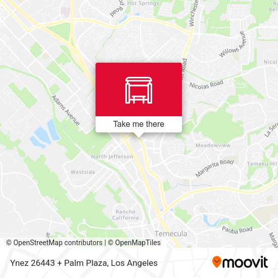 Mapa de Ynez 26443 + Palm Plaza