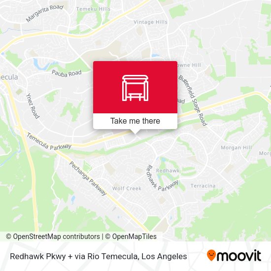 Mapa de Redhawk Pkwy + via Rio Temecula