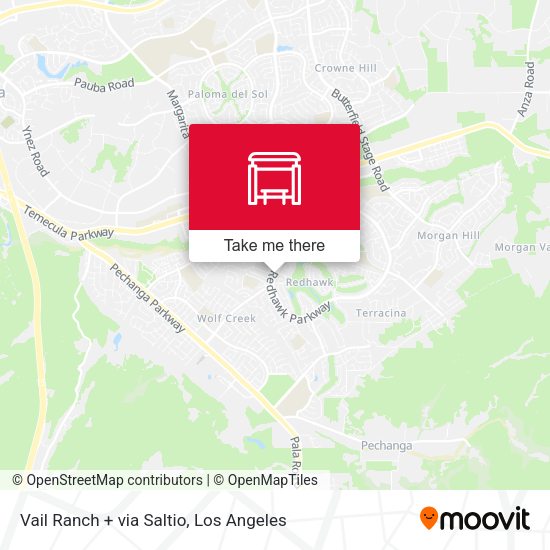 Vail Ranch + via Saltio map