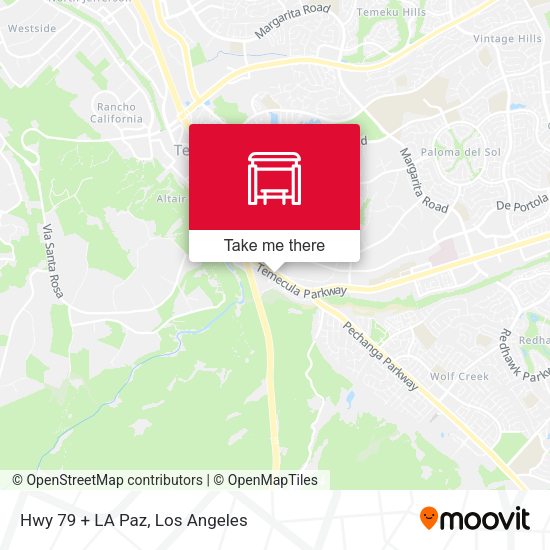Mapa de Hwy 79 + LA Paz
