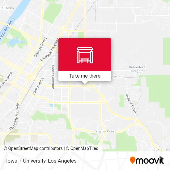 Iowa + University map