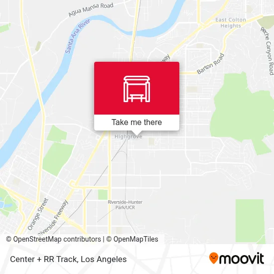 Center + RR Track map