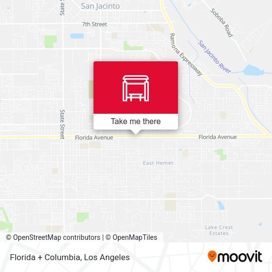 Florida + Columbia map