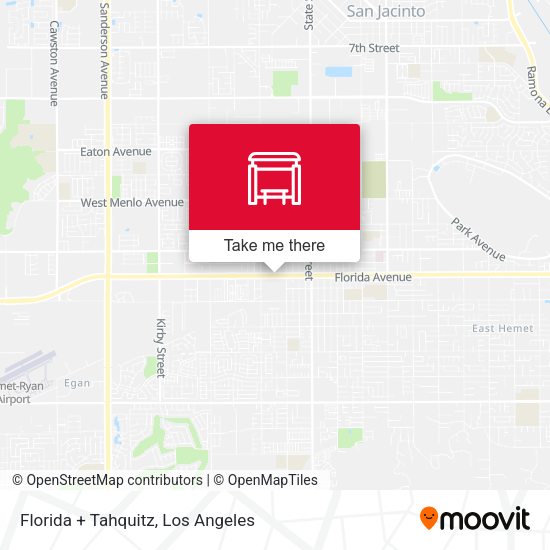 Florida + Tahquitz map