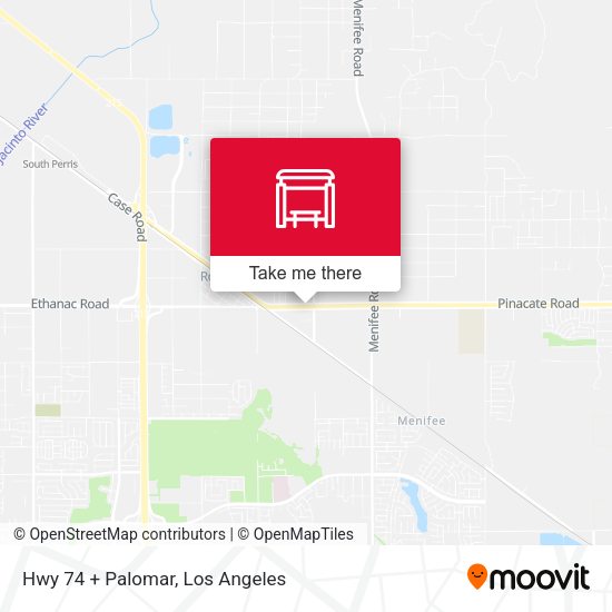 Mapa de Hwy 74 + Palomar