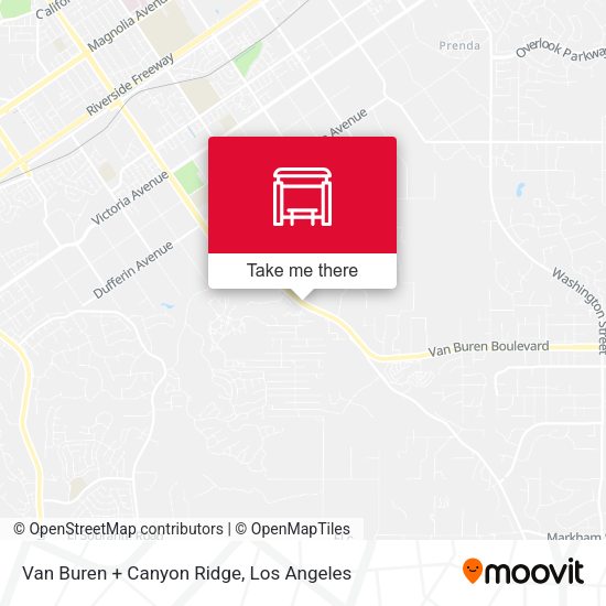 Van Buren + Canyon Ridge map