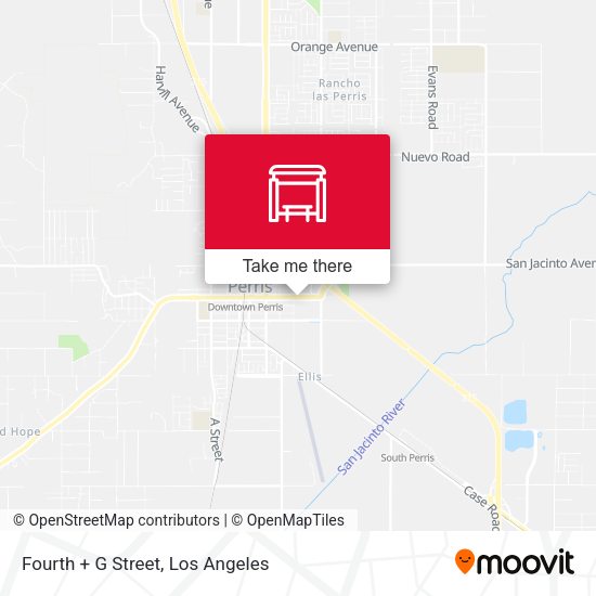 Mapa de Fourth + G Street