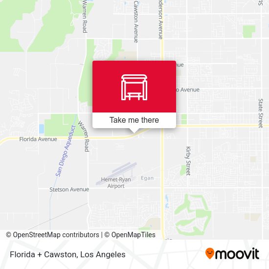 Florida + Cawston map