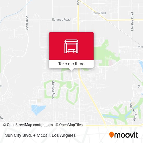 Mapa de Sun City Blvd. + Mccall