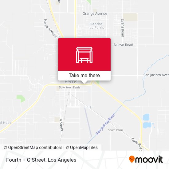 Fourth + G Street map