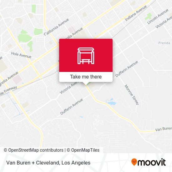 Van Buren + Cleveland map