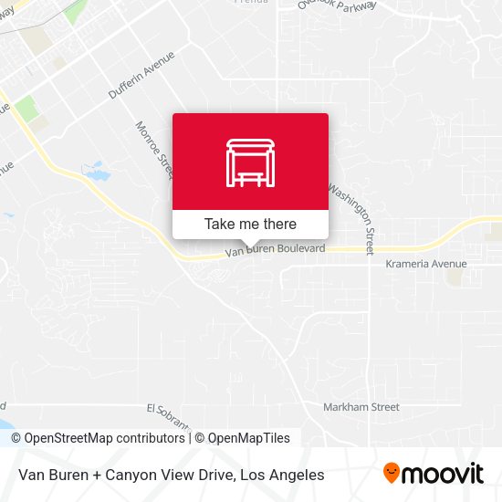 Van Buren + Canyon View Drive map