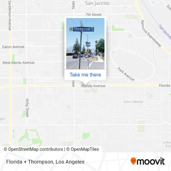 Mapa de Florida + Thompson