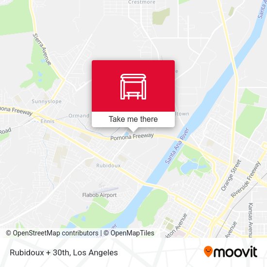 Mapa de Rubidoux + 30th