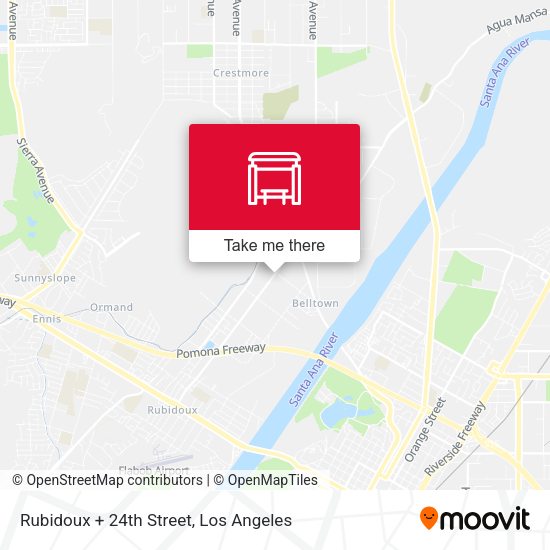 Mapa de Rubidoux + 24th Street