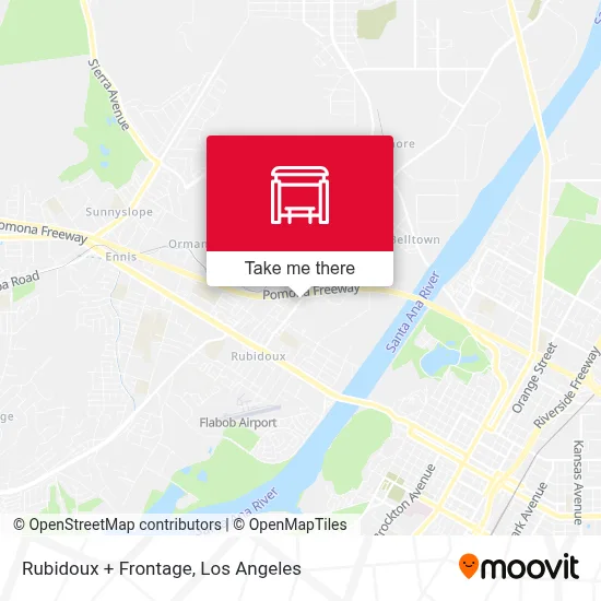 Rubidoux + Frontage map