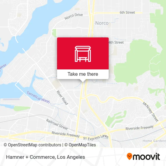Hamner + Commerce map