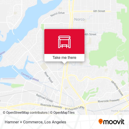 Mapa de Hamner + Commerce