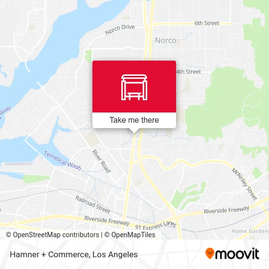 Hamner + Commerce map