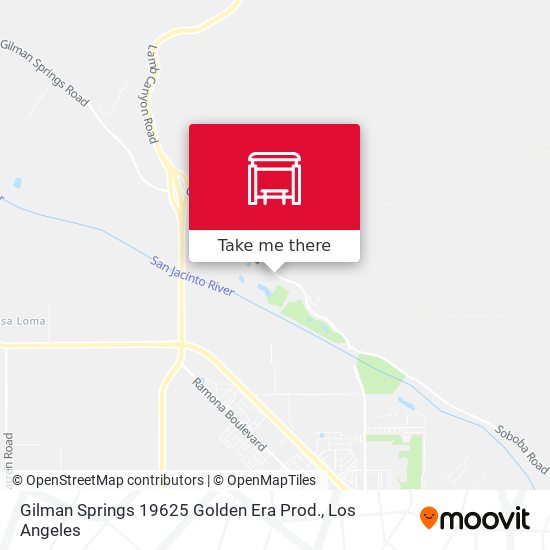 Gilman Springs 19625 Golden Era Prod. map
