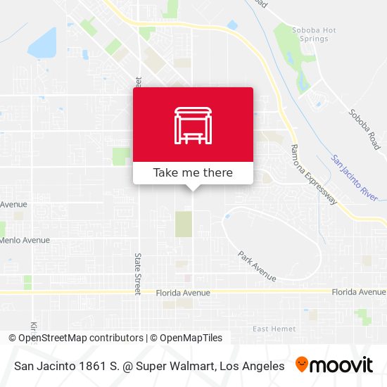 San Jacinto 1861 S. @ Super Walmart map